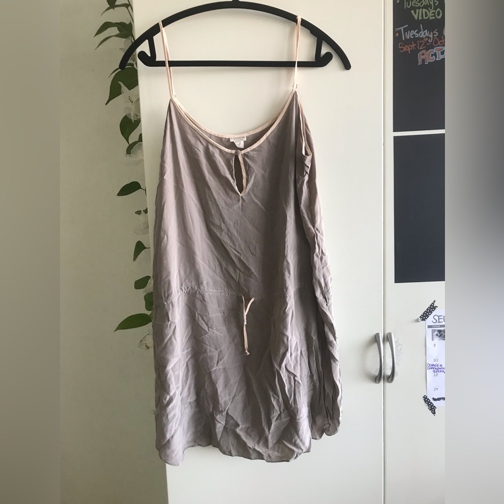 CHRISTINE 100% Silk Slip Dress, Large